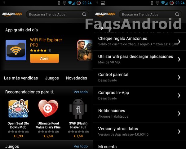 Aplicaciones Android en oferta: Amazon AppStore