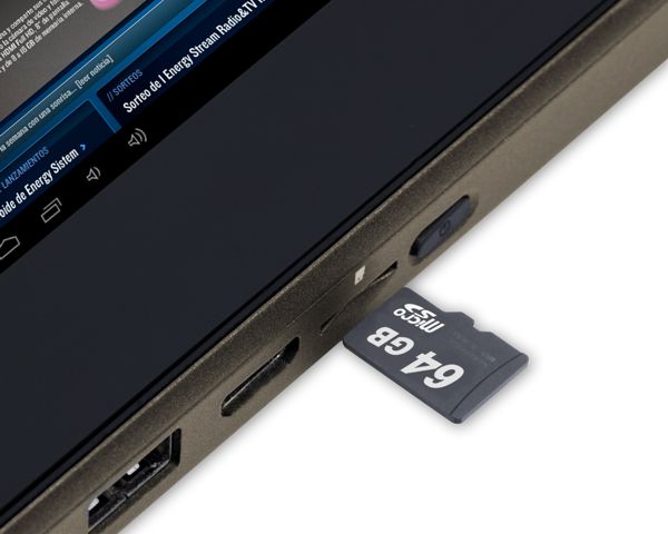 Energy Tablet s7 Dual microSD y conectores