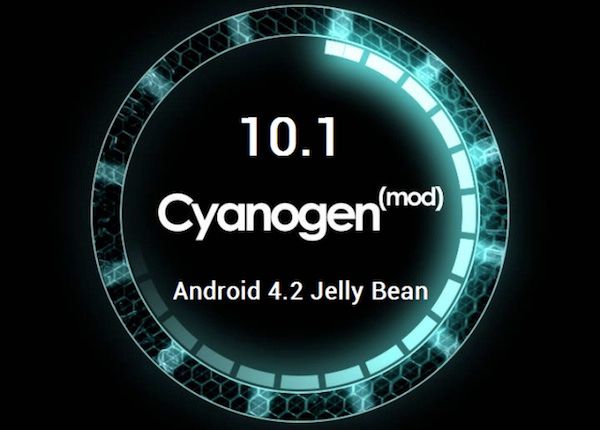 Imagen del arranque de la versión 10.1 de cyanogenmod