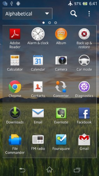 Android 422 Xperia Z capturas 7