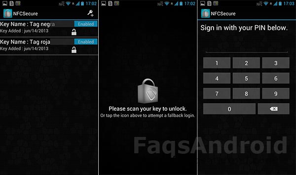 Desbloquea tu móvil o tablet Android con NFC vía NFCSecure