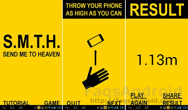 Diez aplicaciones Android chorras: Send Me To Heaven