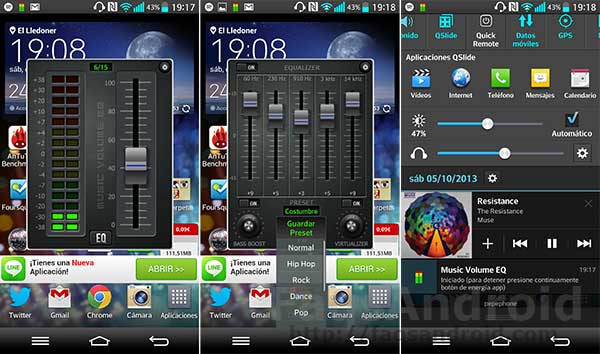 5 aplicaciones para mejorar el sonido en Android: Music Volume EQ