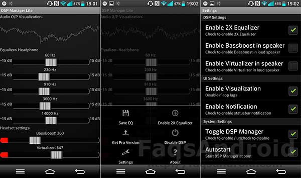 5 aplicaciones para mejorar el sonido en Android: DSP Manager & Equalizer