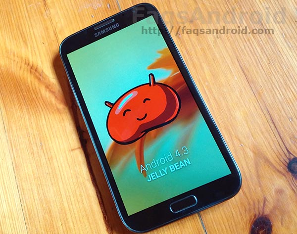 Actualización oficial a Android 4.3 para el Samsung Galaxy Note 2 ya liberada