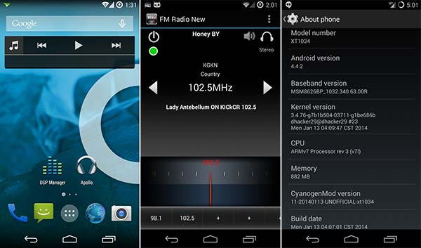 5 ROMS aptas para instalar en el Motorola Moto G: CyanogenMod 11