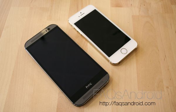 Comparativa del HTC One M8 vs iPhone 5S en vídeo