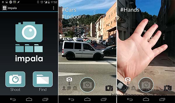 Impala, app para categorizar la galería de imágenes con cámara incorporada