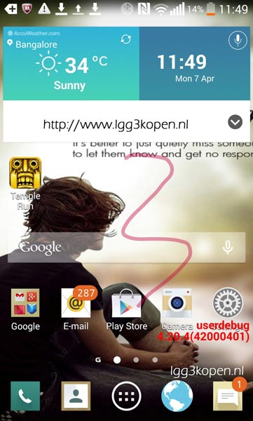 Primera imagen filtrada del posible LG G3