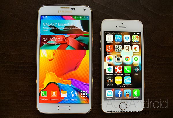 Samsung Galaxy S5 vs iPhone 5S: comparativa en vídeo