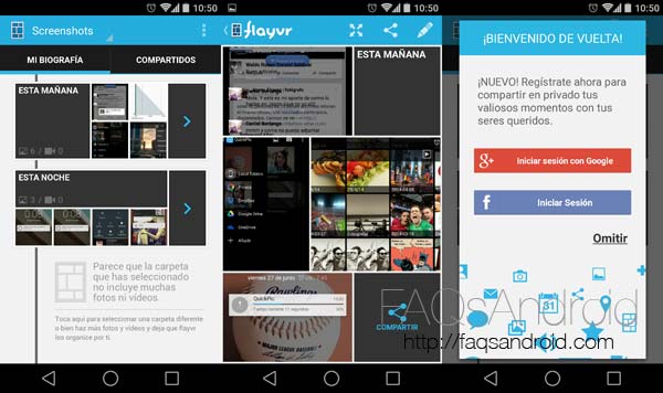 Flayvr, Las mejores alternativas a la galería de imágenes para Android L