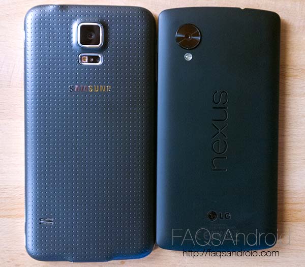 Comparativa entre el Samsung Galaxy S5 vs Nexus 5 con vídeo review