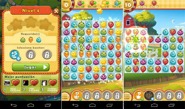 Juegos de granja en Android: Farm Heroes Saga