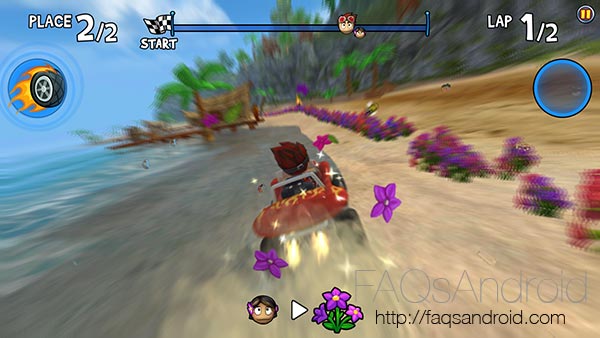 Beach Buggy Racing, un juego arcade de carreras con batallas a lo Mario Kart