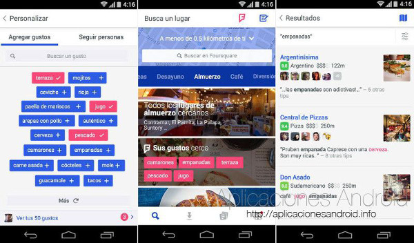 Foursquare para Android actualiza su diseño y se divide en dos aplicaciones