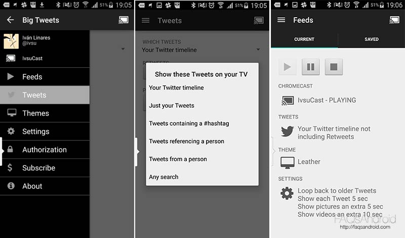 Big Tweets, la aplicación para Chromecast con la que ver Twitter en la tele