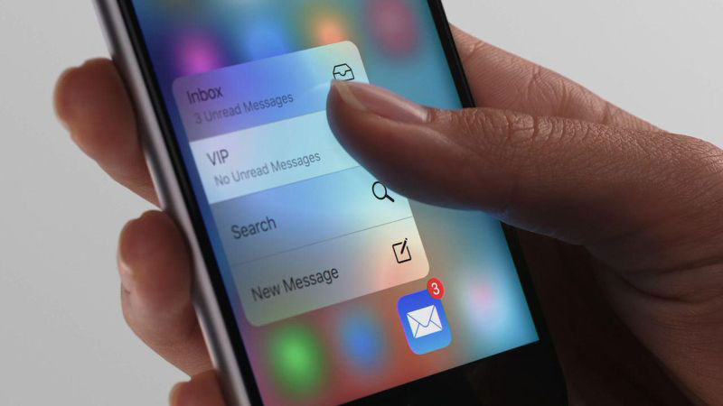 3D Touch del iPhone 6s