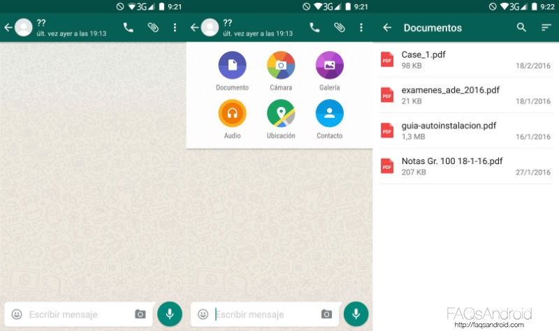 Enviar Documentos Por WhatsApp Captura del Chat