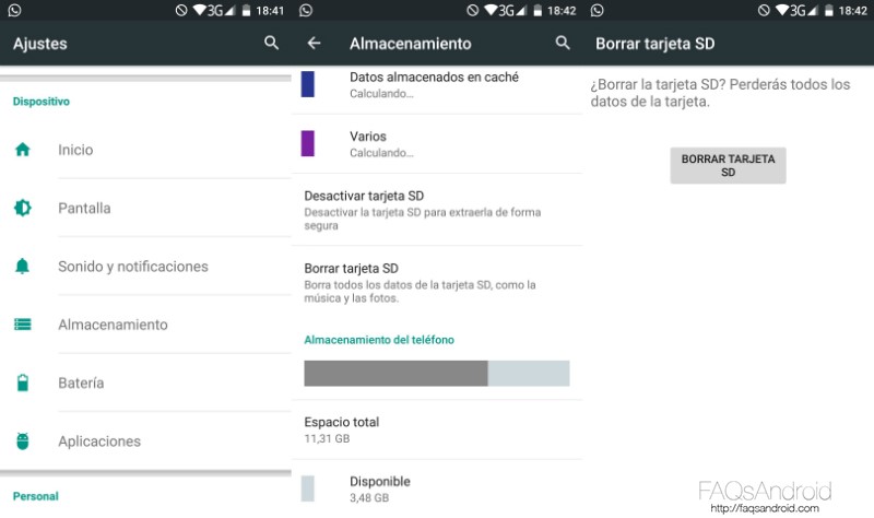 Formatear Móviles Android Formatear Tarjeta SD
