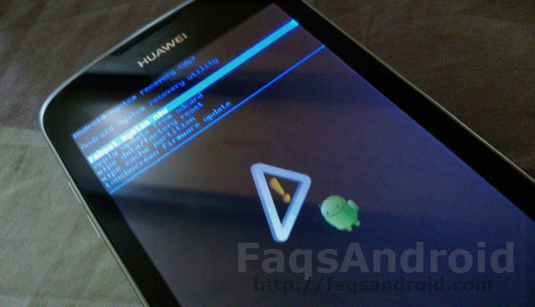 Reiniciar, borrar y formatear el Huawei Ascend G300 con Android