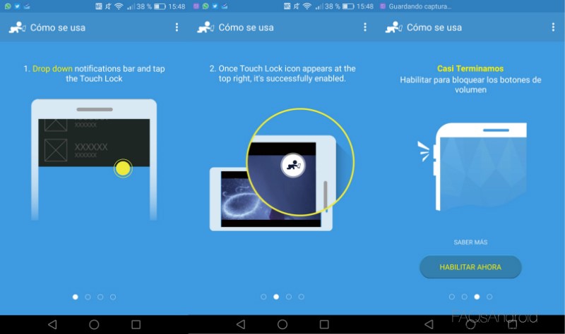 Touch Lock: app para bloquear la pantalla de tu Android